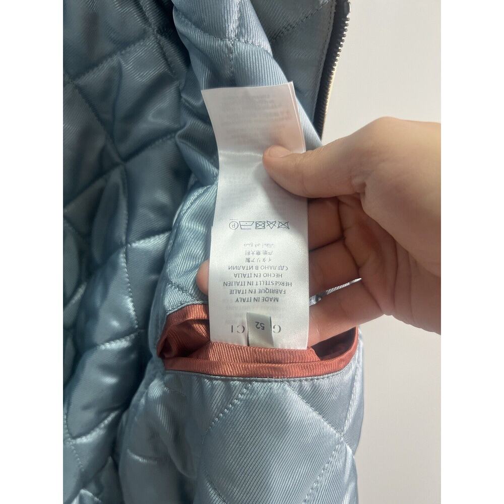 Gucci Mens BLOUSONMERMAID CIRCLE BOMBER ON TWILLGREEN/IVORY PRNT/MIX New - Picture 11 of 13